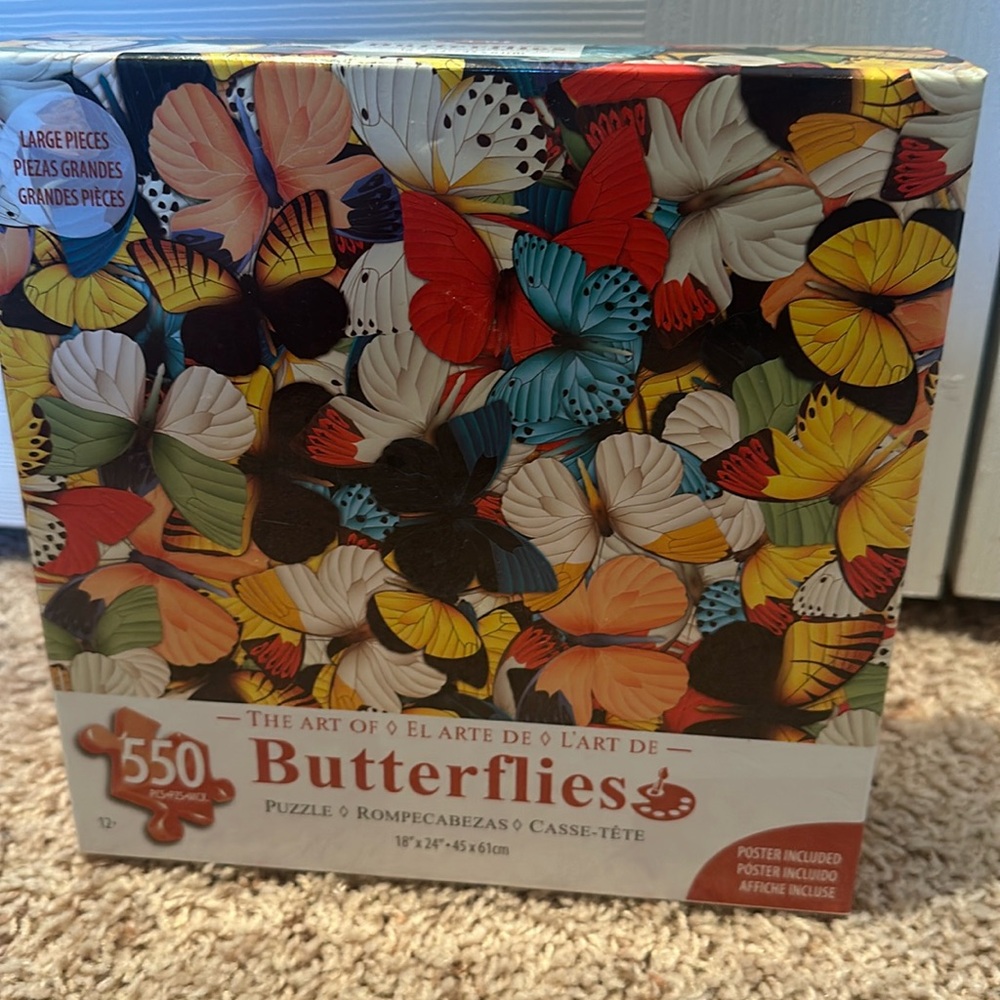 550 piece puzzle poster included